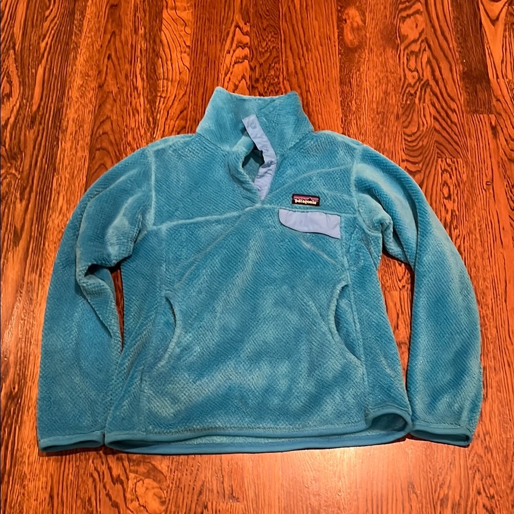 Patagonia Blue Fleece Jacket Quarter-Zip